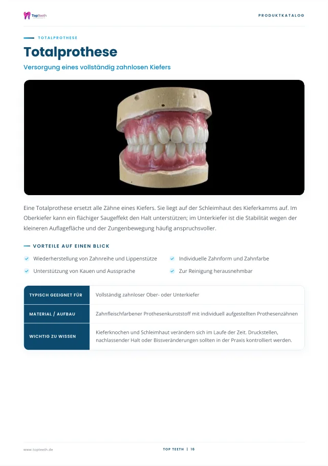 Top Teeth Zahnersatz-Katalog - Seite 16