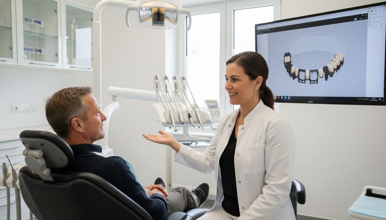 Teilprothese Zahnarztgespräch