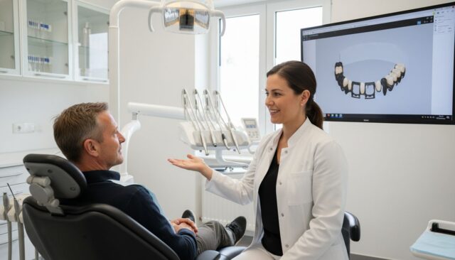 Teilprothese Zahnarztgespräch
